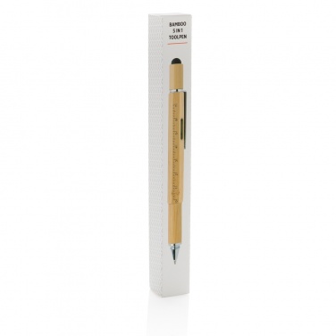 Logotrade promotional merchandise picture of: Bamboo 5-in-1 toolpen