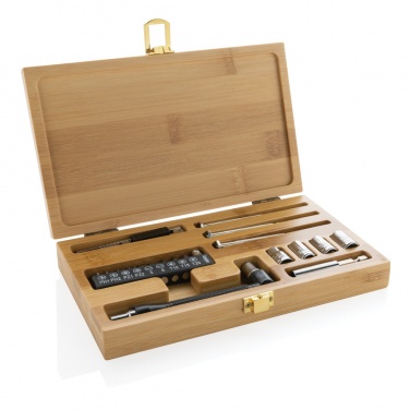 Logo trade promotional gifts picture of: Carvine 21 pcs bamboo tool set