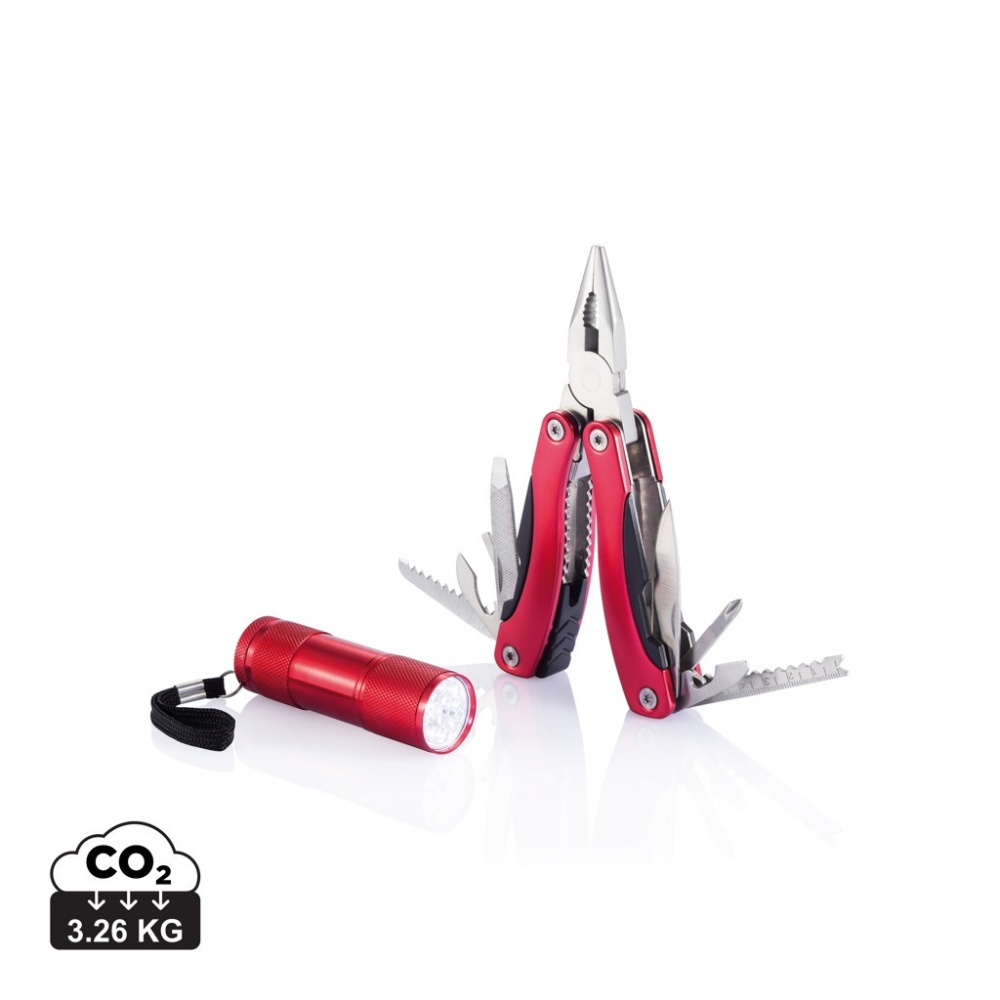 Logotrade advertising product picture of: Multitool and torch set