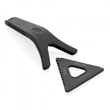 Logo trade business gift photo of: Polard RCS certified recycled plastic 3-in-1 ice scraper