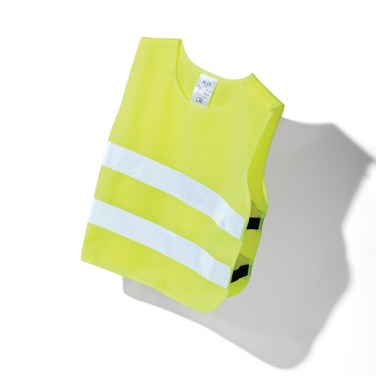 Logo trade promotional giveaways picture of: GRS recycled PET high-visibility safety vest 3-6 years