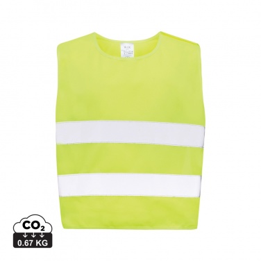 Logo trade promotional giveaways picture of: GRS recycled PET high-visibility safety vest 3-6 years