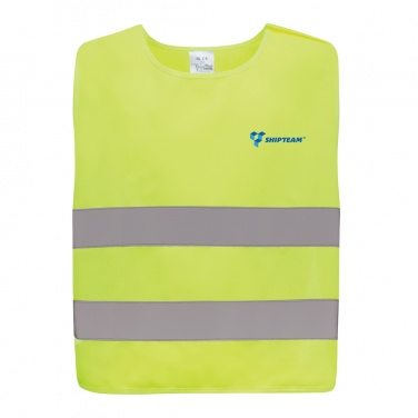 Logotrade promotional giveaway image of: GRS recycled PET high-visibility safety vest 7-12 years