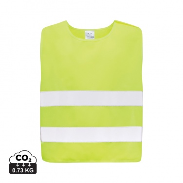 Logo trade promotional gift photo of: GRS recycled PET high-visibility safety vest 7-12 years