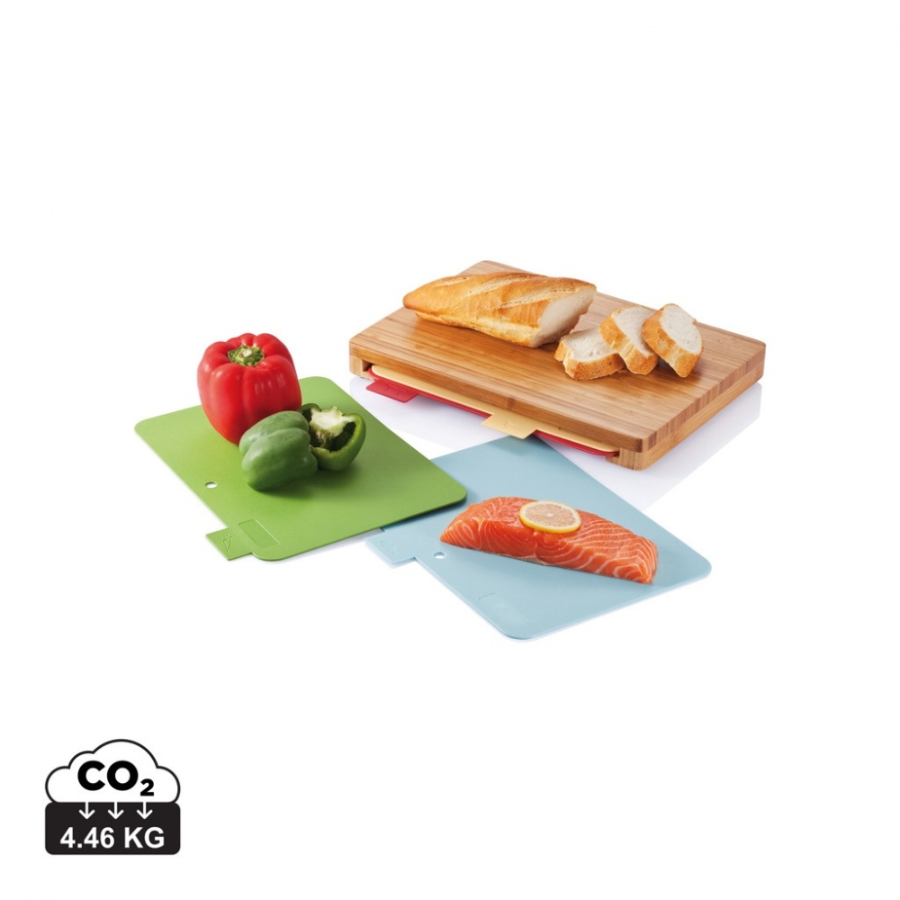 Logotrade promotional gift image of: Cutting board with 4pcs hygienic boards