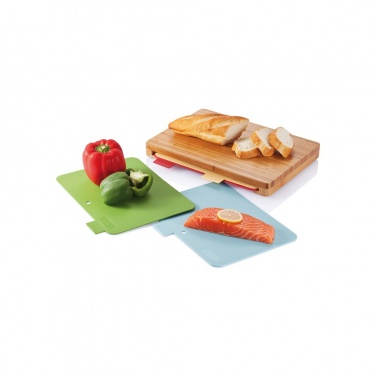 Logo trade promotional item photo of: Cutting board with 4pcs hygienic boards