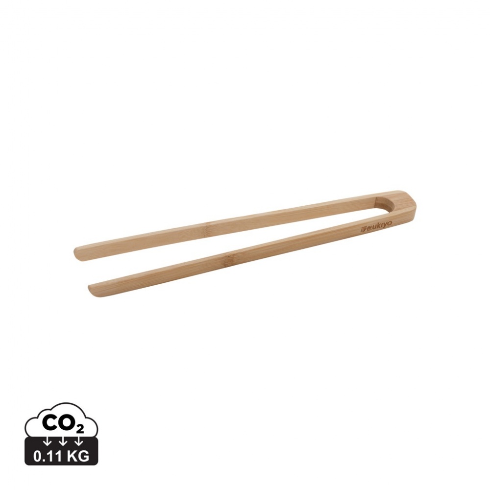 Logo trade promotional products picture of: Ukiyo bamboo serving tongs