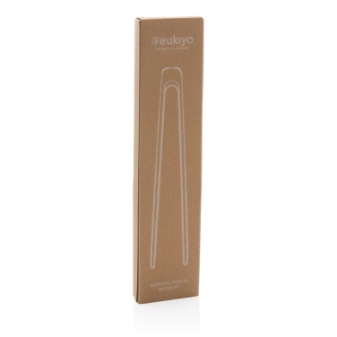 Logo trade promotional items image of: Ukiyo bamboo serving tongs