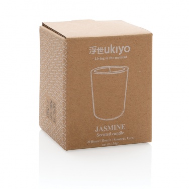 Logo trade promotional giveaways image of: Ukiyo small scented candle in glass