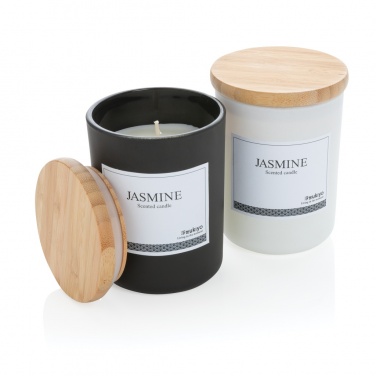 Logotrade promotional products photo of: Ukiyo deluxe scented candle with bamboo lid