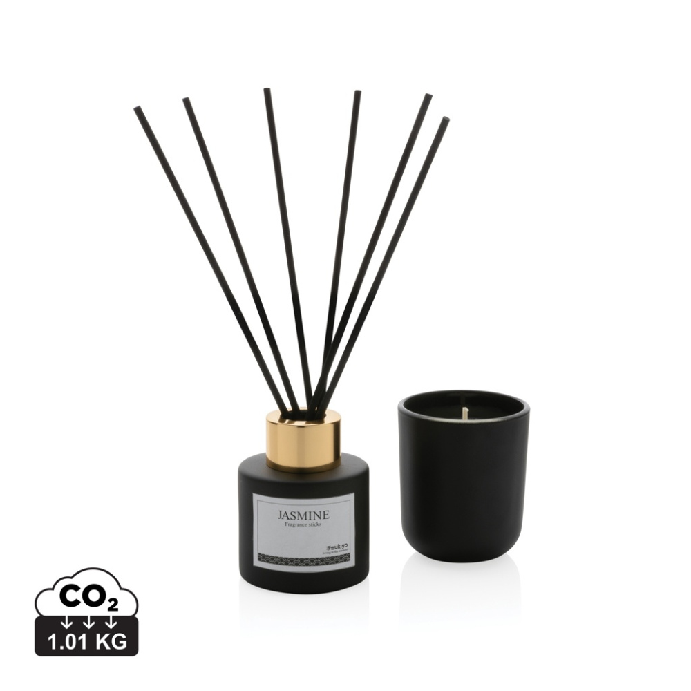 Logotrade business gift image of: Ukiyo candle and fragrance sticks gift set