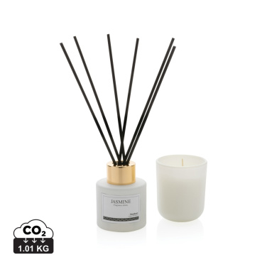 Logo trade promotional item photo of: Ukiyo candle and fragrance sticks gift set