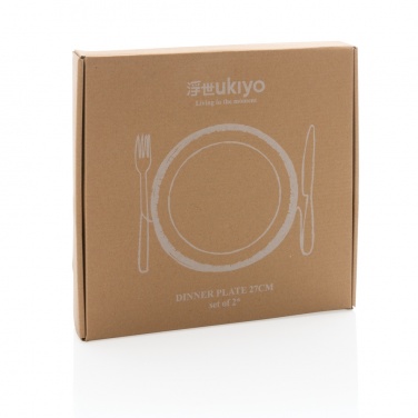 Logotrade promotional merchandise photo of: Ukiyo dinner plate set of 2