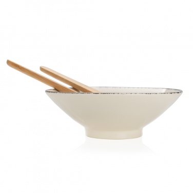 Logo trade promotional item photo of: Ukiyo salad bowl with bamboo salad server