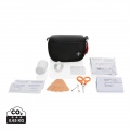 RCS recycled nubuck PU pouch first aid set mailable, black