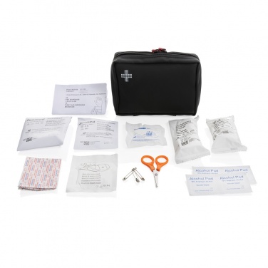 Logotrade corporate gift picture of: RCS recycled nubuck PU pouch  first aid set