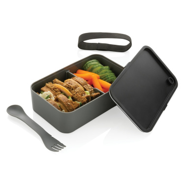 Logotrade corporate gift image of: GRS recycled PP lunch box with spork