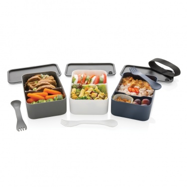 Logotrade advertising products photo of: GRS recycled PP lunch box with spork