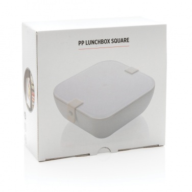 Logo trade promotional merchandise image of: PP lunchbox square