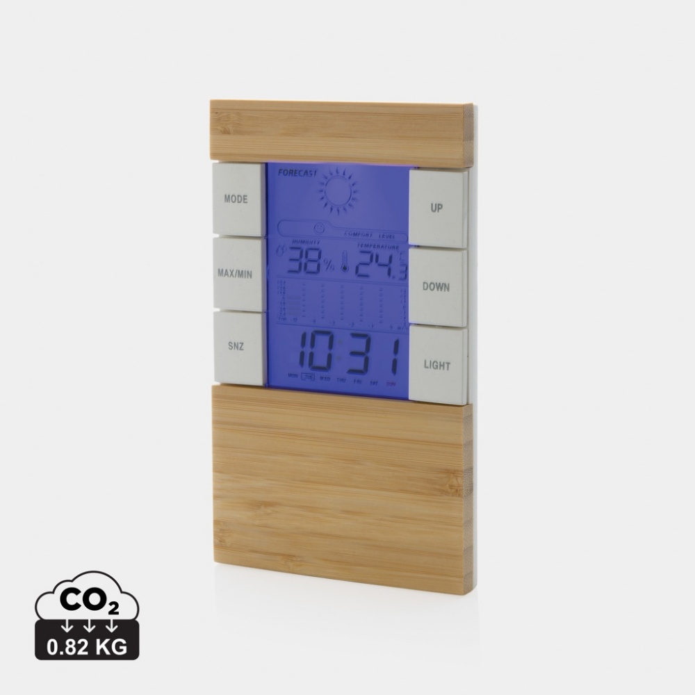 Logo trade advertising products image of: Utah RCS rplastic and bamboo weather station