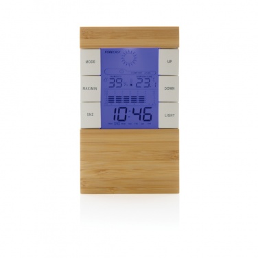 Logotrade corporate gift picture of: Utah RCS rplastic and bamboo weather station