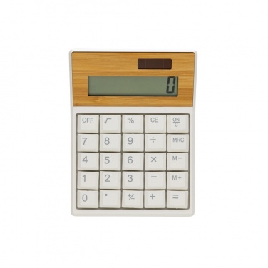 Logotrade corporate gift picture of: Utah RCS recycled plastic and  bamboo calculator