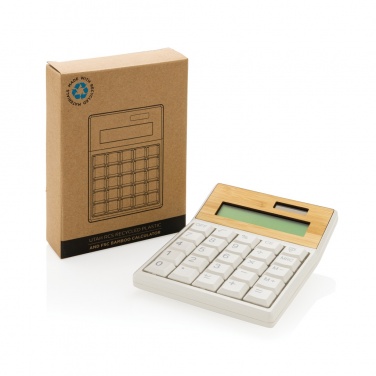 Logotrade business gifts photo of: Utah RCS recycled plastic and  bamboo calculator