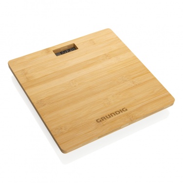 Logo trade promotional gift photo of: Grundig Bamboo Digital Body Scale