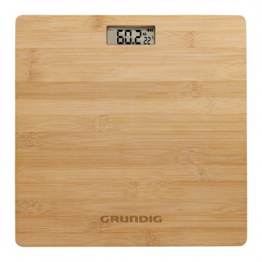 Logo trade corporate gifts picture of: Grundig Bamboo Digital Body Scale