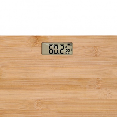 Logo trade promotional giveaways picture of: Grundig Bamboo Digital Body Scale