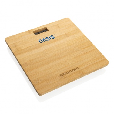 Logo trade promotional products picture of: Grundig Bamboo Digital Body Scale