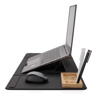 Logo trade corporate gifts picture of: Impact AWARE RPET Foldable desk organizer with laptop stand