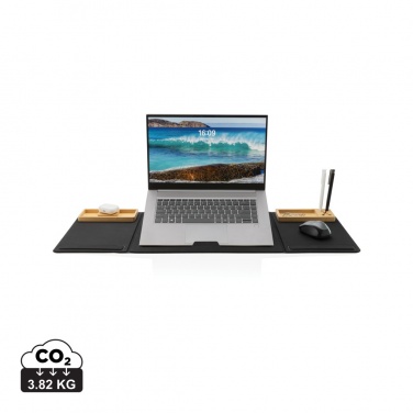 Logo trade promotional item photo of: Impact AWARE RPET Foldable desk organizer with laptop stand