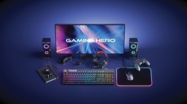 Logo trade business gift photo of: RGB gaming mousepad