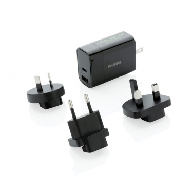 Logo trade corporate gifts image of: Philips ultra fast PD travel charger