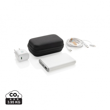 Logotrade promotional gift picture of: Surge RCS recyled PET 20W type C 3 pcs charging set