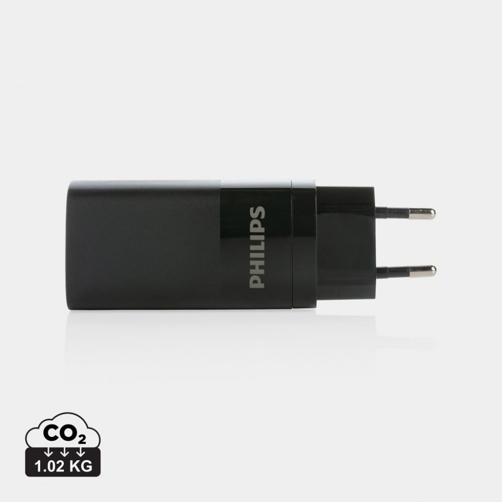 Logotrade promotional giveaways photo of: Philips 65W ultra fast PD 3-port USB wall charger