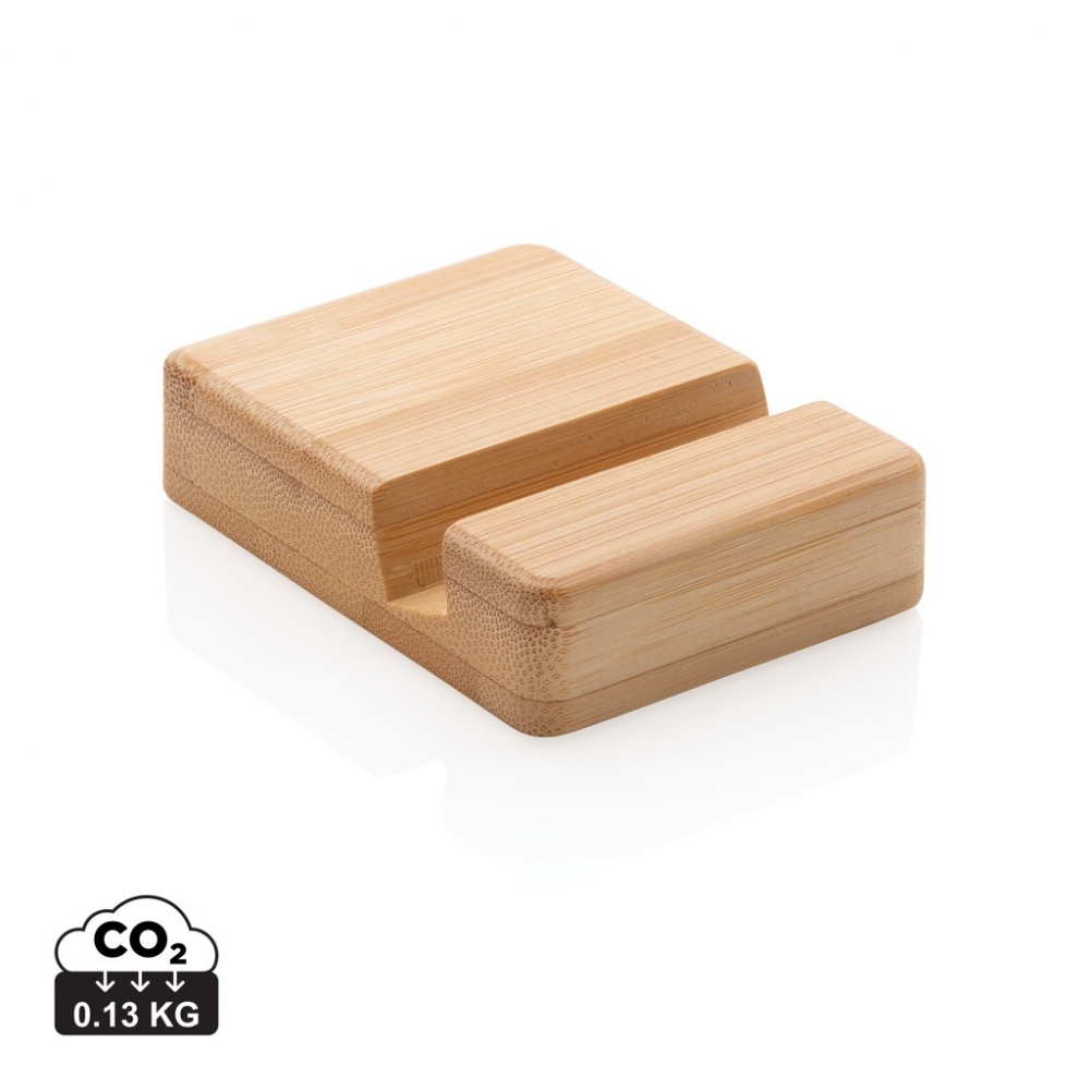 Logo trade promotional merchandise image of: Bamboo phone stand XD