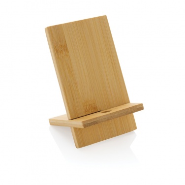 Logo trade corporate gift photo of: Bamboo phone stand in kraft box