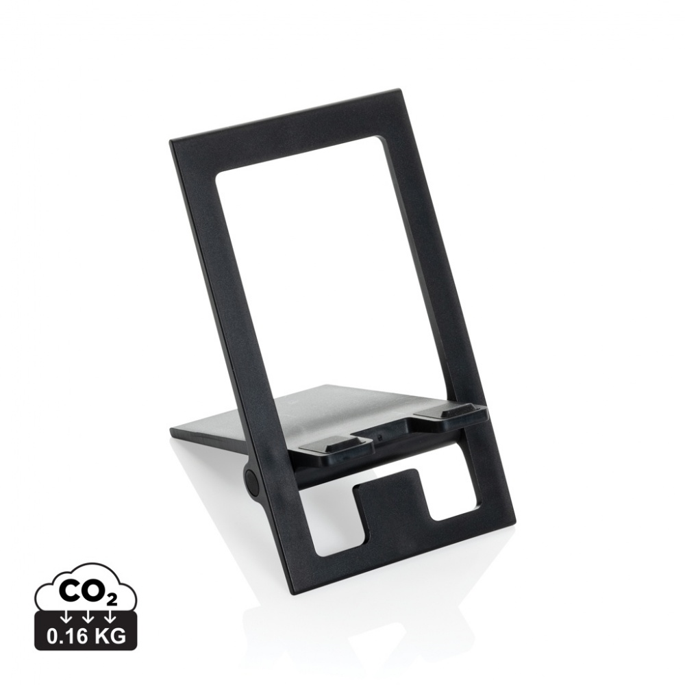 Logo trade promotional giveaways image of: SnapStand RCS recycled plastic foldable phone stand