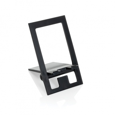 Logo trade promotional giveaways image of: SnapStand RCS recycled plastic foldable phone stand