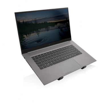 Logo trade promotional merchandise photo of: Terra RCS recycled aluminium universal laptop/tablet stand