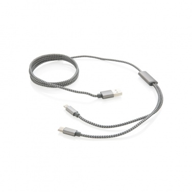 Logo trade advertising product photo of: 3-in-1 braided cable