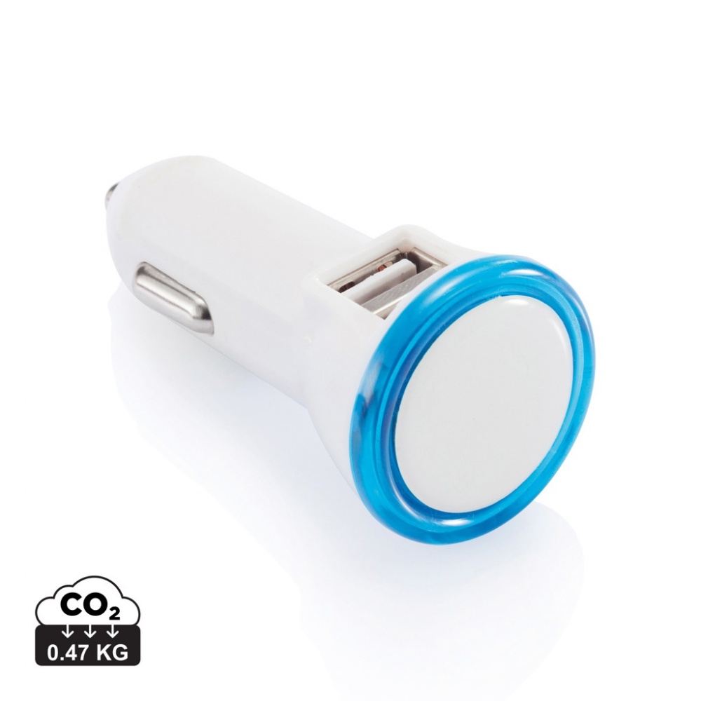 Logotrade promotional products photo of: Powerful dual port car charger