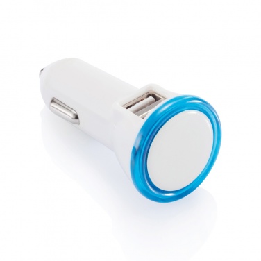 Logo trade promotional products picture of: Powerful dual port car charger