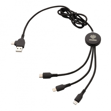 Logotrade promotional merchandise picture of: Light up logo 6-in-1 cable