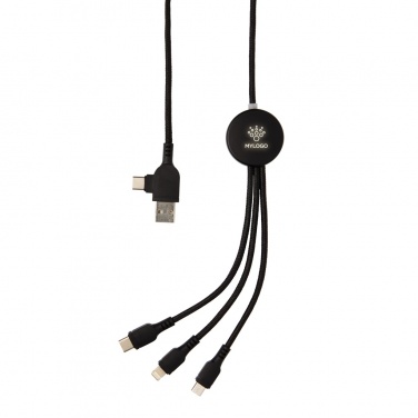 Logo trade corporate gift photo of: Light up logo 6-in-1 cable