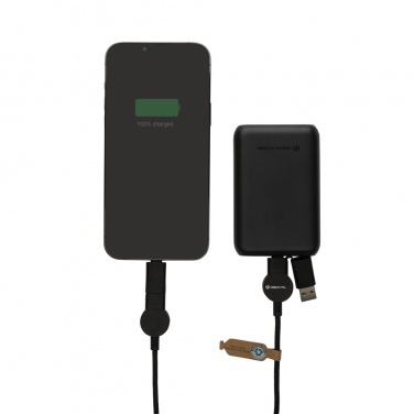 Logo trade promotional gifts image of: Oakland RCS recycled plastic 6-in-1 fast charging 45W cable