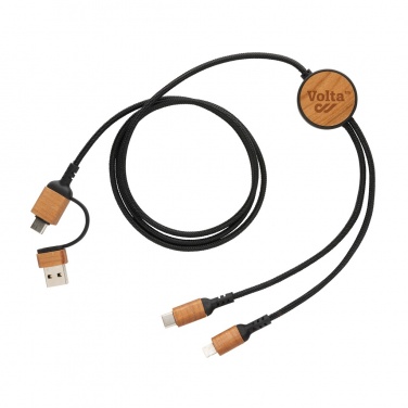 Logotrade advertising products photo of: Ohio RCS certified recycled plastic 6-in-1 cable