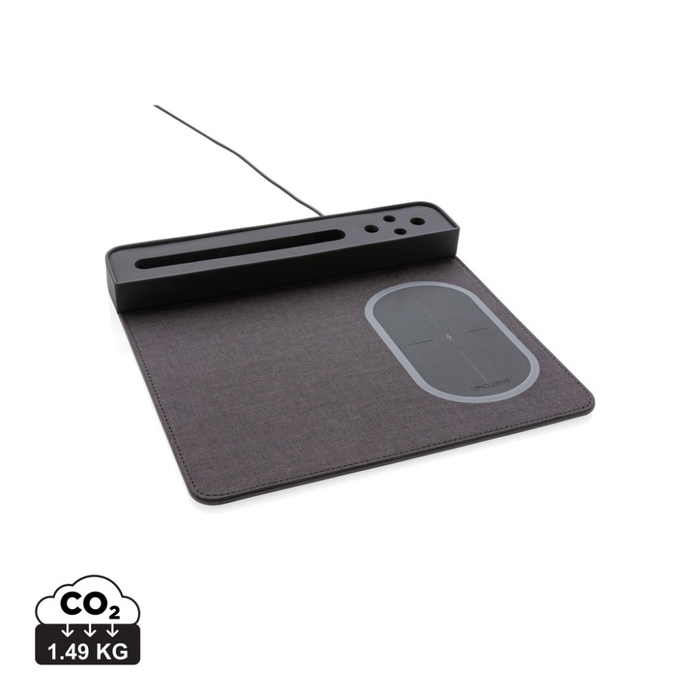 Logotrade promotional item image of: Air mousepad with 5W wireless charging and USB